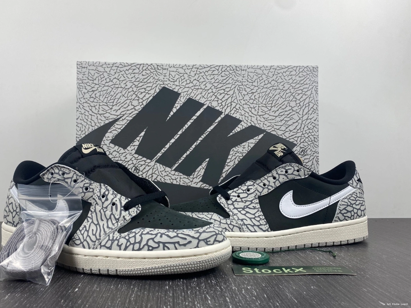 CZ0790-001 OG Black Jordan Low Retro Cement 1 - 0323